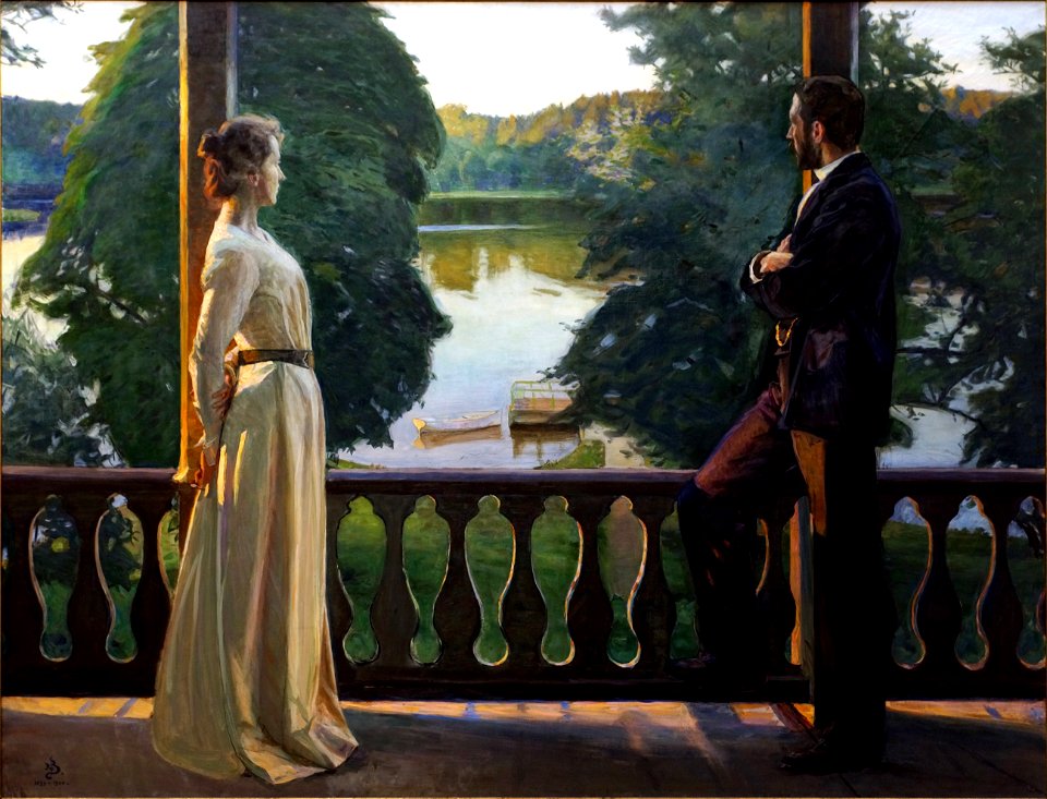 Nordisk sommarkväll (1889-1900), målning av Richard Bergh