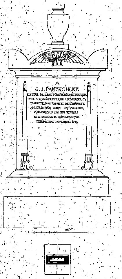 Normand - Monuments funéraires choisis dans les cimetières de Paris - Planche 16 - Panckoucke