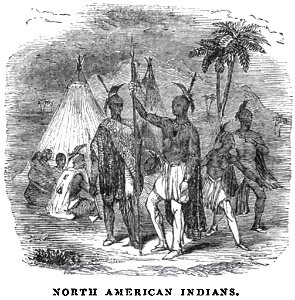 North American Indians (August 1853, X, p.93). Free illustration for personal and commercial use.