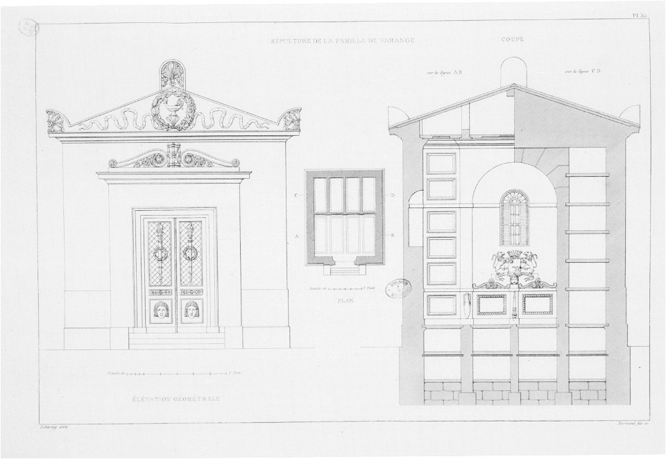 Normand - Monuments funéraires choisis dans les cimetières de Paris - Planche 35
