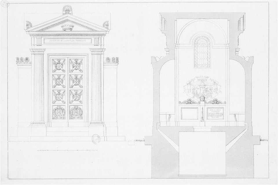 Normand - Monuments funéraires choisis dans les cimetières de Paris - Planche 58