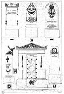 Normand - Monuments funéraires choisis dans les cimetières de Paris - Planche 42