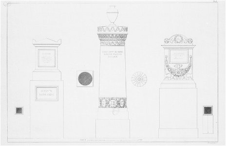Normand - Monuments funéraires choisis dans les cimetières de Paris - Planche 15