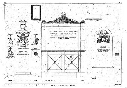 Normand - Monuments funéraires choisis dans les cimetières de Paris - Planche 24