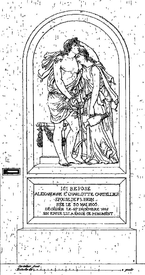 Normand - Monuments funéraires choisis dans les cimetières de Paris - Planche 23 (cropped)