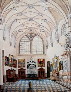 Noordertransept St-Servaaskerk, Maastricht (Ph v Gulpen, ca 1860)