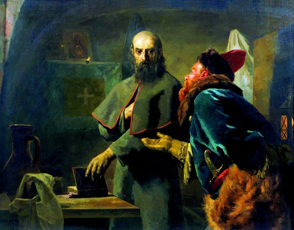 Nikolaj Wassiljewitsch Newrew - Philip II, Metropolitan of Moscow and Malyuta Skuratov