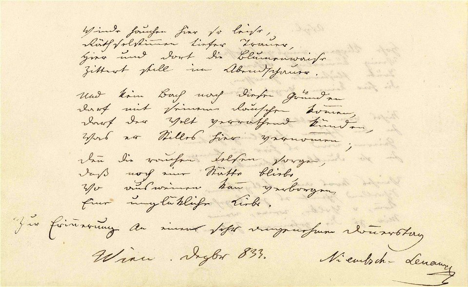 Nikolaus Lenau - Asyl 2