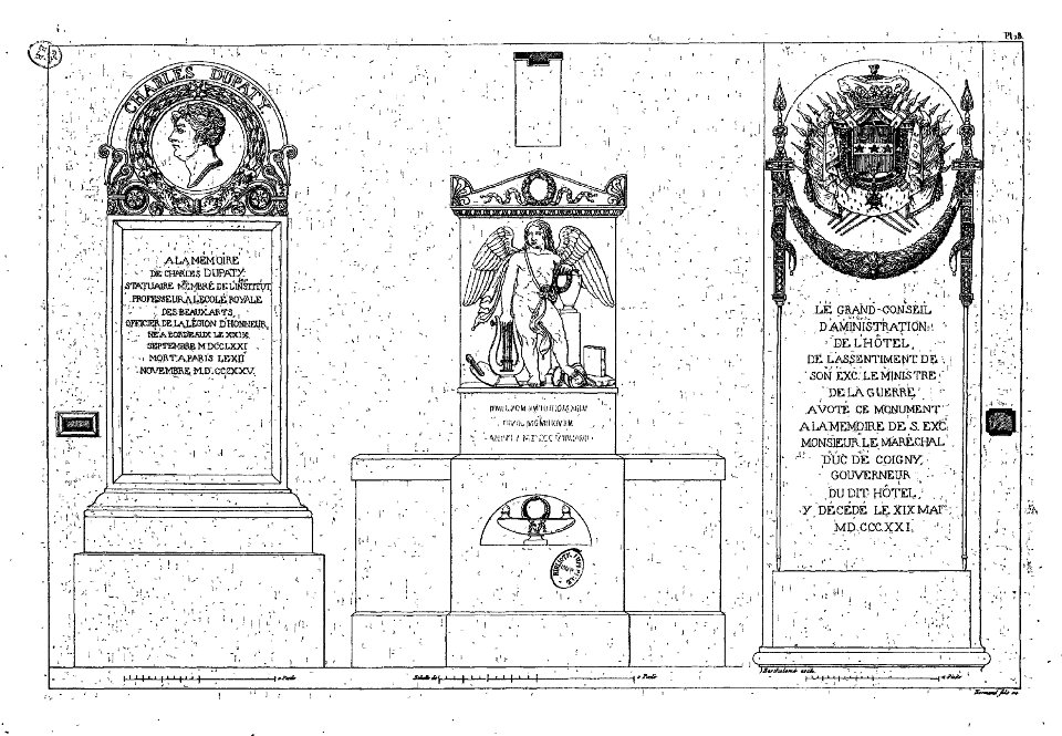 Normand - Monuments funéraires choisis dans les cimetières de Paris - Planche 18