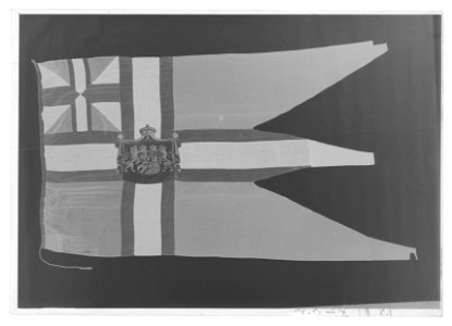 Norsk kunglig flagga - Livrustkammaren - 1565-negative