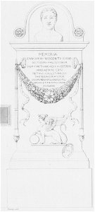 Normand - Monuments funéraires choisis dans les cimetières de Paris - Planche 06 - Visconti