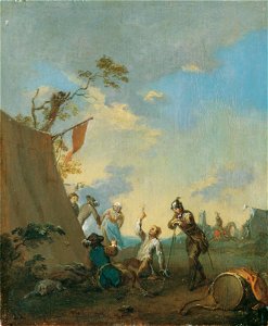 Norbert Grund - Soldaten im Zeltlager - 1766 - Österreichische Galerie Belvedere