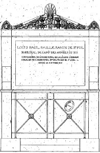 Normand - Monuments funéraires choisis dans les cimetières de Paris - Planche 24 - Baille