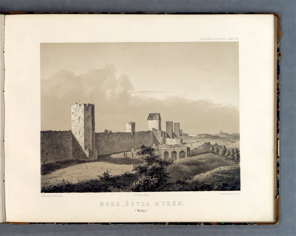 Nordöstra muren – P A Säve 1858