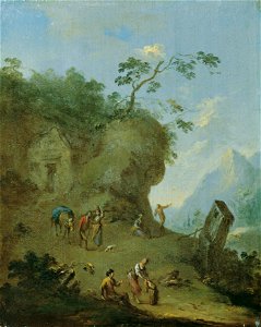 Norbert Grund - Hütte auf einer Waldhöhe - 1765 - Österreichische Galerie Belvedere