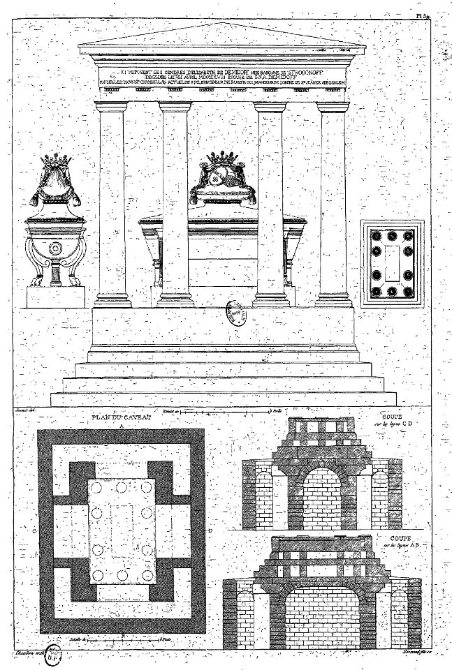 Normand - Monuments funéraires choisis dans les cimetières de Paris - Planche 39