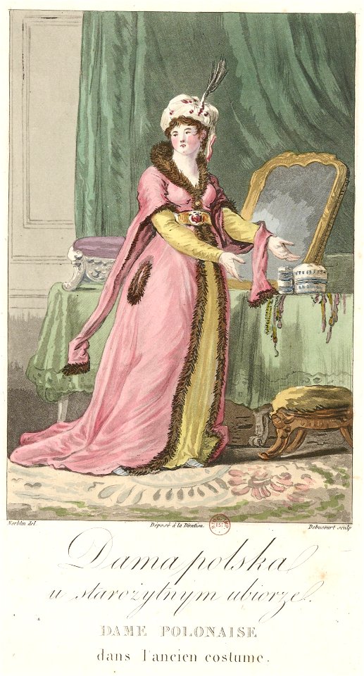 Norblin - Dame polonaise dans l'ancien costume