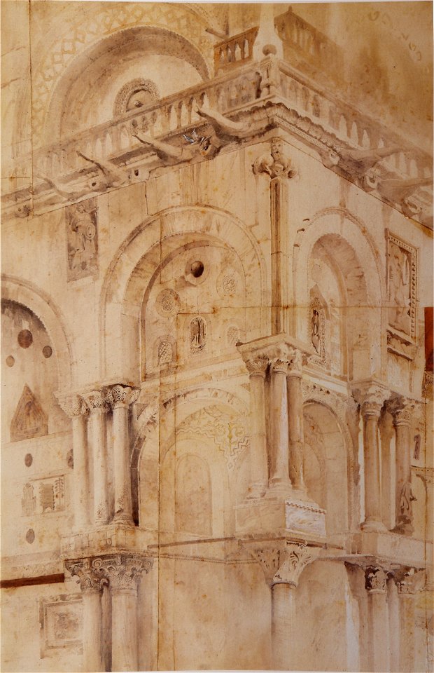 North West Angle of the façade St Mark Ruskin
