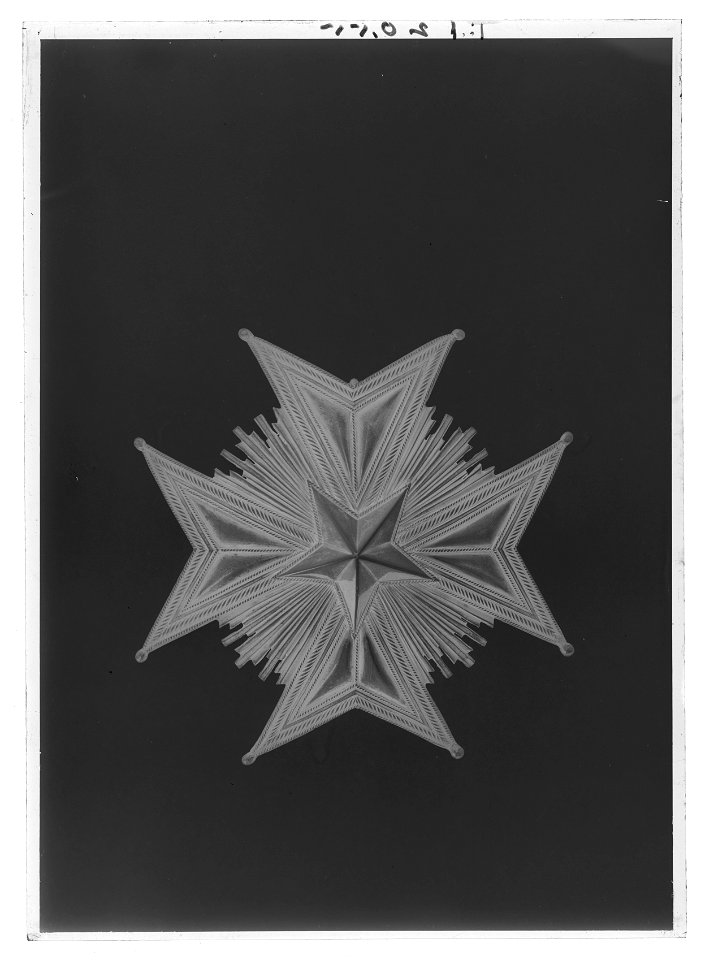 Nordstjärneorden kraschan (kmstk) - Livrustkammaren - 1346-negative