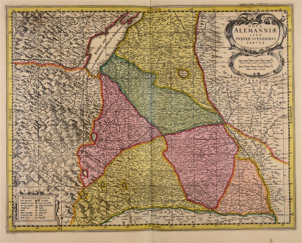 Nova Alemanniae sive Sveviae superioris tabula - CBT 5877612