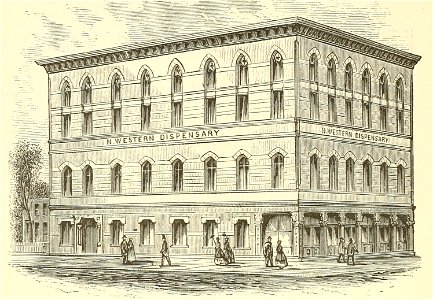 Northwestern Dispensary, New York City, Valentine's Manual (cropped)