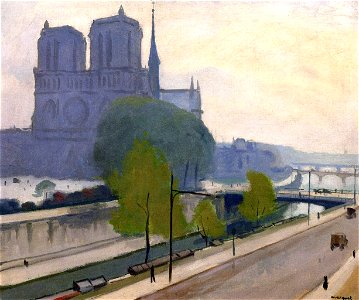 Notre-Dame, View of the Quays, Evening Albert Marquet (1922)