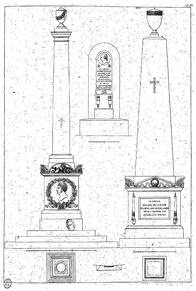 Normand - Monuments funéraires choisis dans les cimetières de Paris - Planche 36