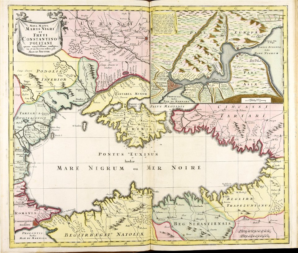 Nova mappa maris Nigri et freti Constantinopolitani quam exactissime consignata et... - CBT 5883956