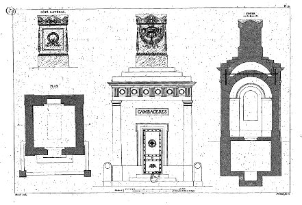 Normand - Monuments funéraires choisis dans les cimetières de Paris - Planche 21
