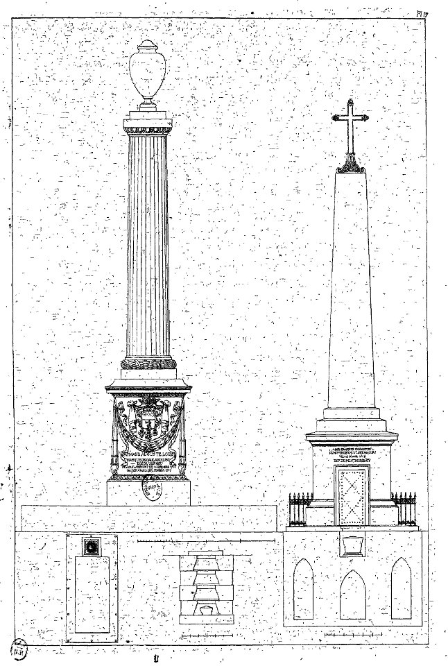 Normand - Monuments funéraires choisis dans les cimetières de Paris - Planche 17