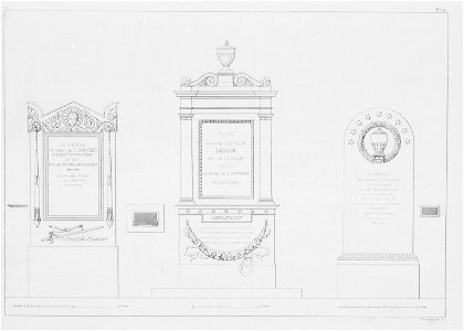 Normand - Monuments funéraires choisis dans les cimetières de Paris - Planche 27