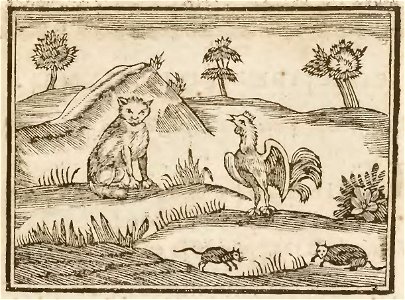 Nouveau syllabaire ingenieux, composé des fables d'Esope, tirées du Labyrinthe de Versailles (page 86 crop)
