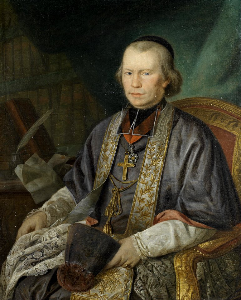 North Italian School 18th c Portrait of a cleric