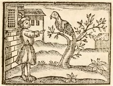 Nouveau syllabaire ingenieux, composé des fables d'Esope, tirées du Labyrinthe de Versailles (page 74 crop)