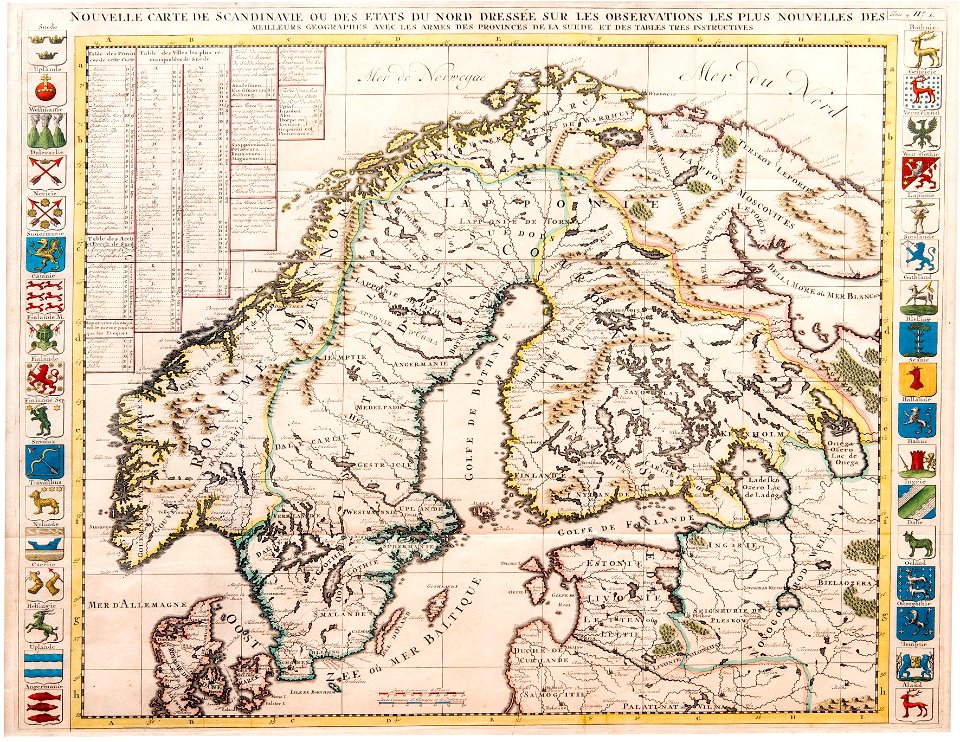 Nouvelle carte de Scandinavie
