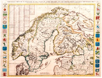 Nouvelle carte de Scandinavie