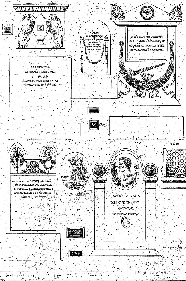Normand - Monuments funéraires choisis dans les cimetières de Paris - Planche 47