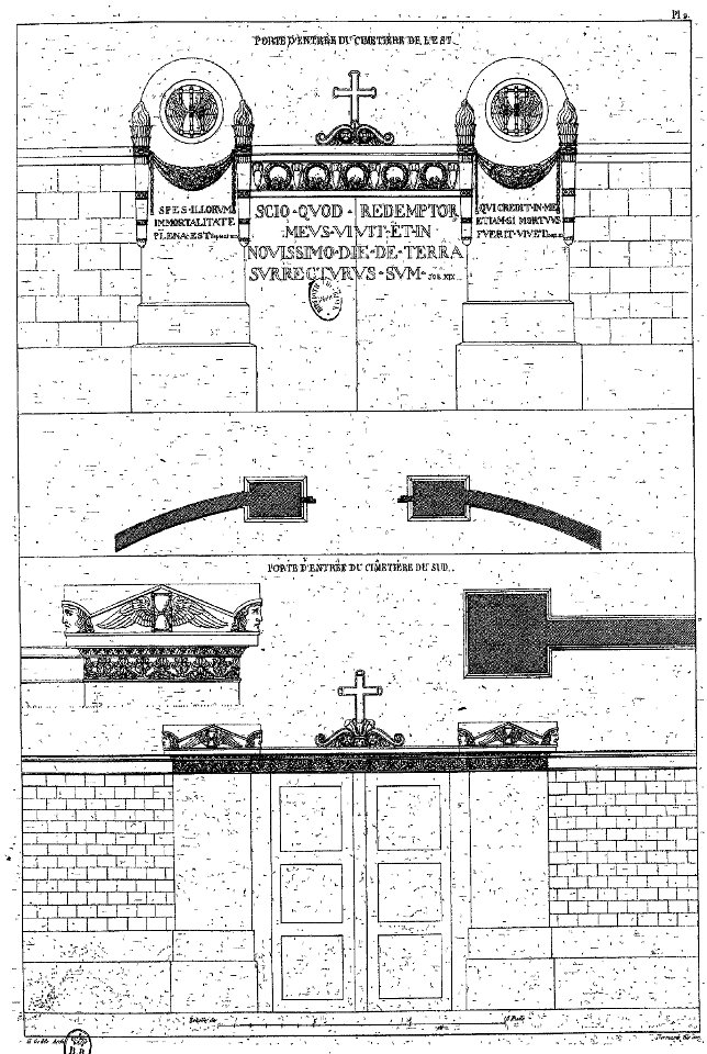 Normand - Monuments funéraires choisis dans les cimetières de Paris - Planche 02