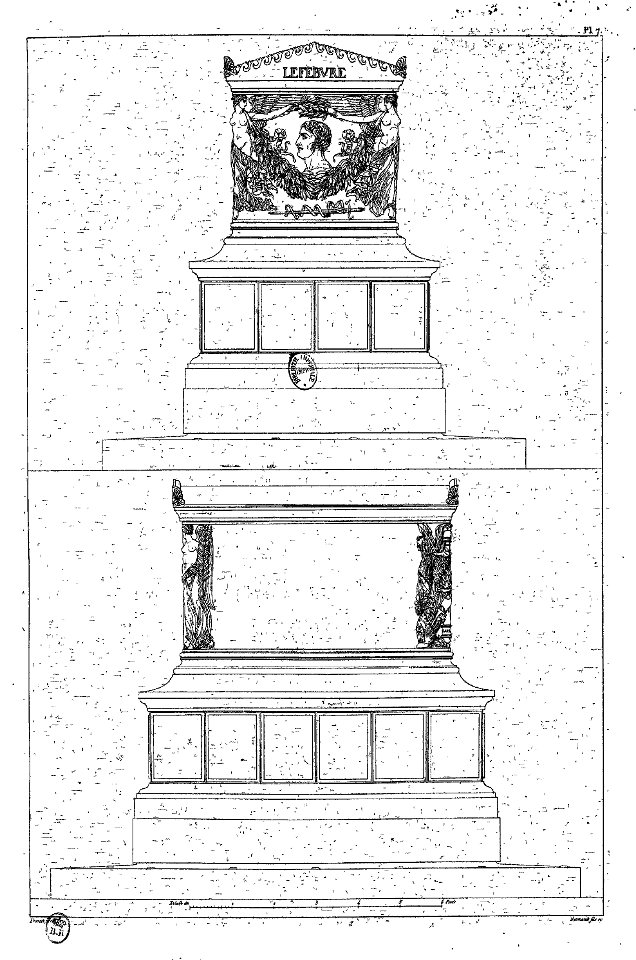 Normand - Monuments funéraires choisis dans les cimetières de Paris - Planche 07