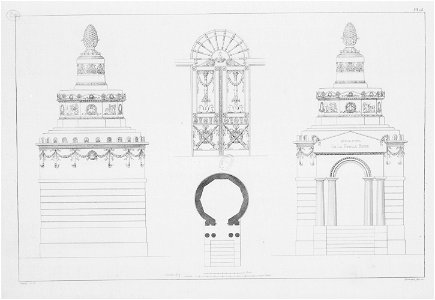 Normand - Monuments funéraires choisis dans les cimetières de Paris - Planche 25