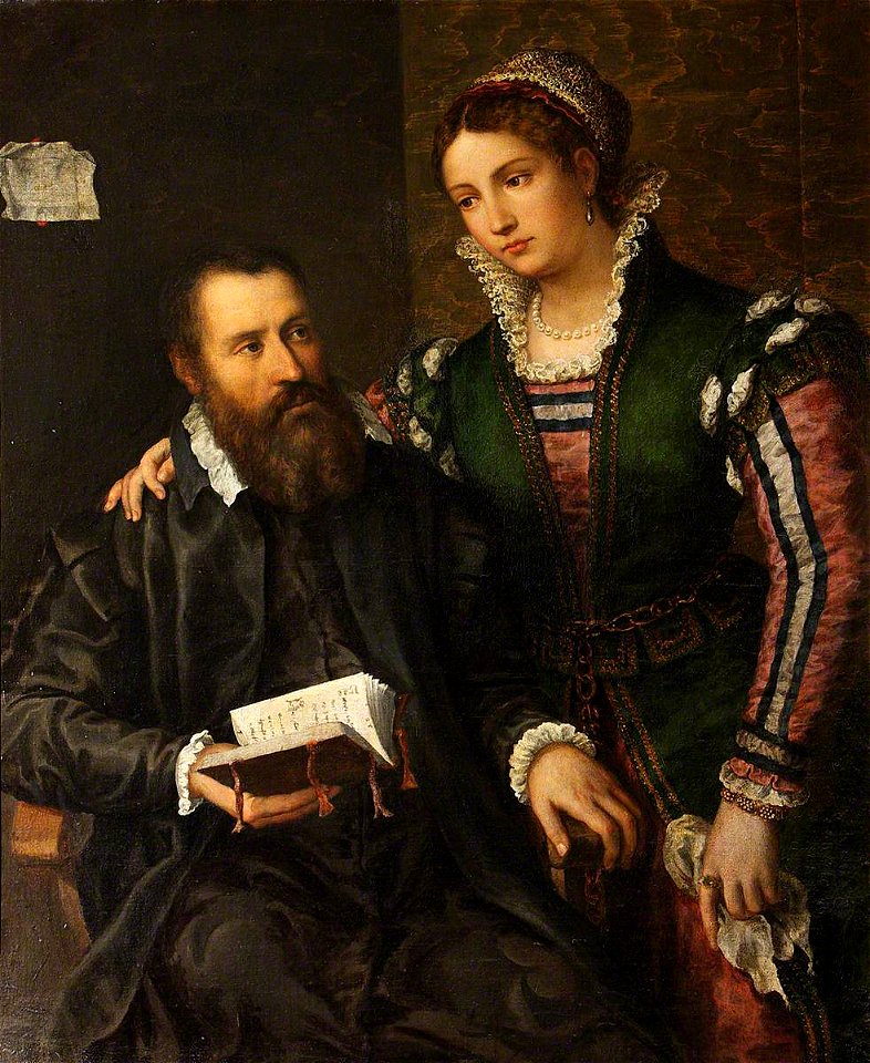 Northern Italian School - Portrait of an Unknown Man and Woman (once called 'Vasari and His Wife' by Sofonisba Anguissola) - 609032 - National Trust