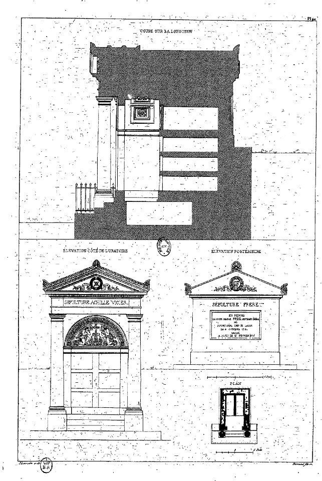Normand - Monuments funéraires choisis dans les cimetières de Paris - Planche 40
