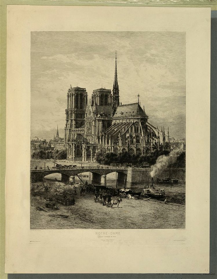 Notre-Dame-Eglise Cathédrale de Paris - Delauney del. & sculp. LCCN95514857