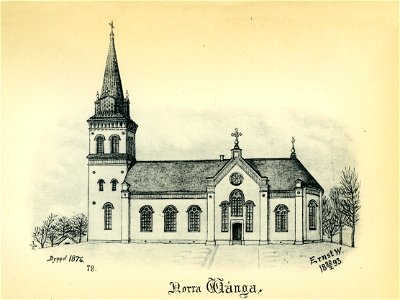 Norra Vånga kyrka 1893 (Ernst Wennerblad 1902)