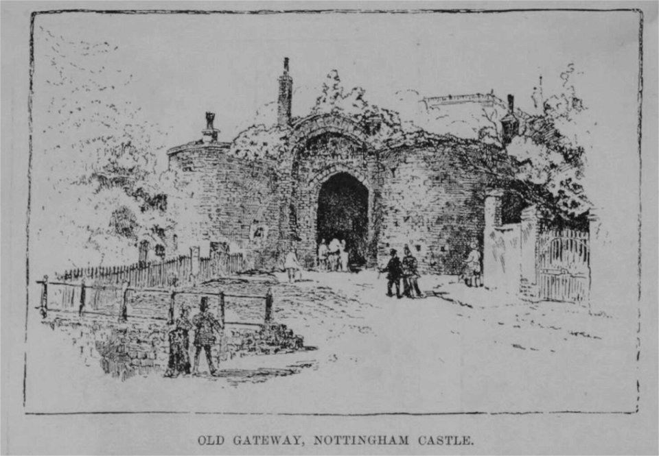 Nottingham Castle Gatehouse from the ILN 1888