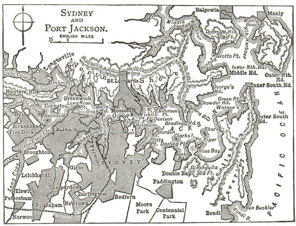 NSRW Sydney and Port Jackson Map