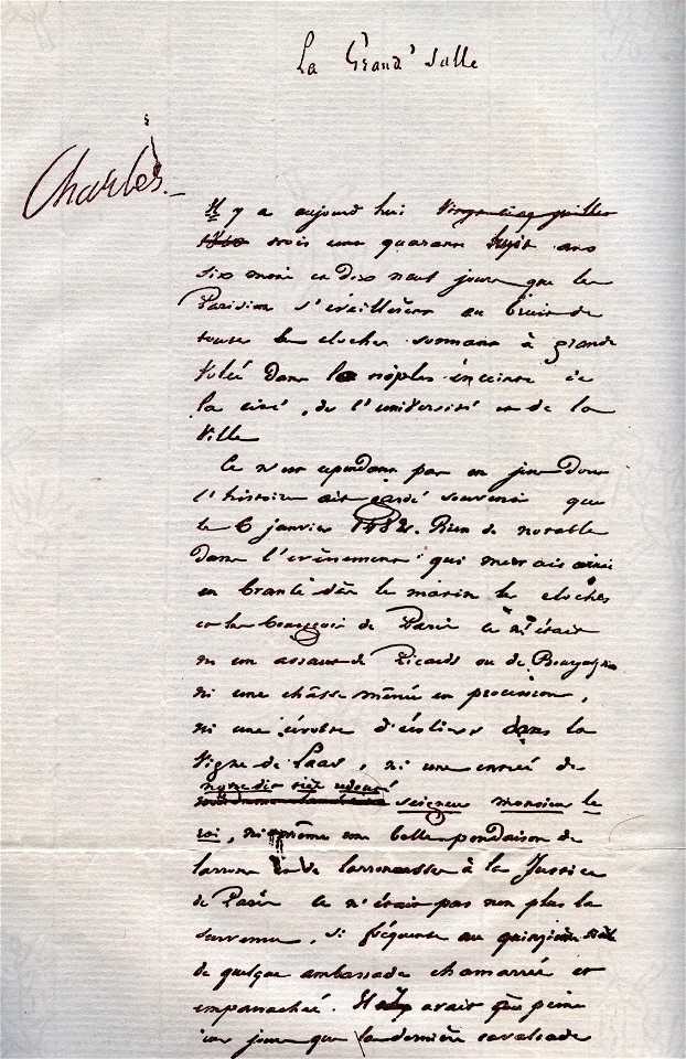 Notre Dame de Paris Victor Hugo Manuscrit 3