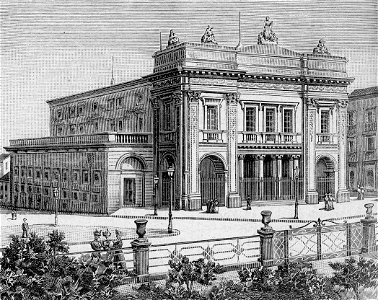 Noto – Teatro Vittorio Emanuele (xilografia)