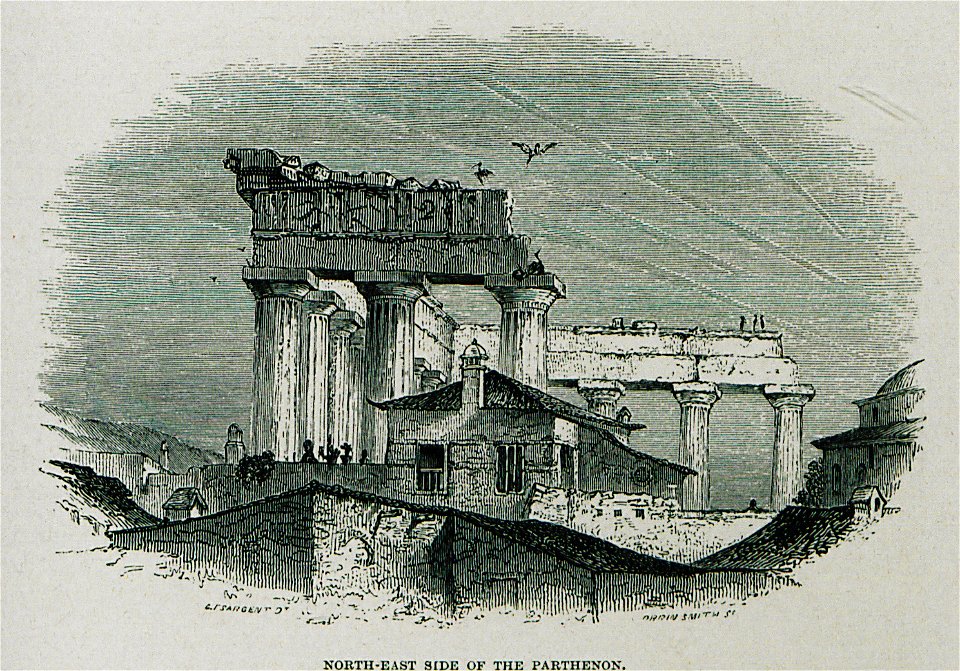 North-east side of the Parhenon - Wordsworth Christopher - 1882