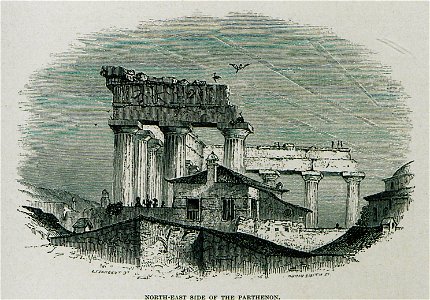 North-east side of the Parhenon - Wordsworth Christopher - 1882